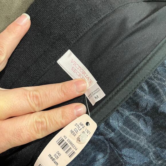 Victoria’s Secret Y2K Gothic Corset Top Size M Blue Floral Satin NWT Sexy - Picture 5 of 9